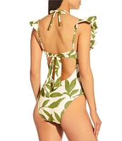 Antonio Melani x M.G. Style Ravello Bonded Ruffle One Piece Swimsuit