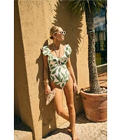 Antonio Melani x M.G. Style Ravello Bonded Ruffle One Piece Swimsuit