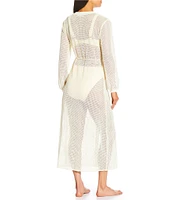 Antonio Melani x M.G. Style Salty Sands Crochet Maxi Dress Swim Cover Up