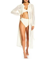 Antonio Melani x M.G. Style Salty Sands Crochet Maxi Dress Swim Cover Up