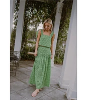 Antonio Melani x Style by Simkins Charlotte Printed Poplin Top & Skirt Set