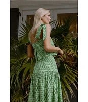Antonio Melani x Style by Simkins Charlotte Printed Poplin Top & Skirt Set