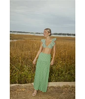 Antonio Melani x Style by Simkins Charlotte Printed Poplin Top & Skirt Set