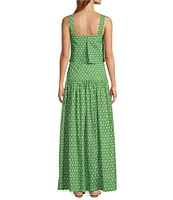 Antonio Melani x Style by Simkins Charlotte Printed Poplin Top & Skirt Set