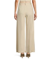 Antonio Melani x Style by Simkins Fran Linen Blend Coordinating Rope Belt Pants