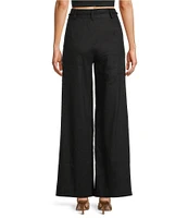 Antonio Melani x Style by Simkins Fran Linen Blend Coordinating Rope Belt Pants