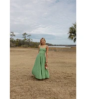 Antonio Melani x Style by Simkins Margo Printed Poplin Sweetheart Neck Sleeveless Dress