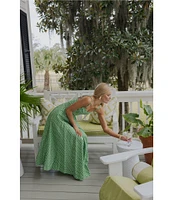 Antonio Melani x Style by Simkins Margo Printed Poplin Sweetheart Neck Sleeveless Dress