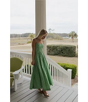 Antonio Melani x Style by Simkins Margo Printed Poplin Sweetheart Neck Sleeveless Dress