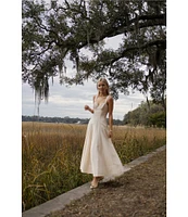 Antonio Melani x Style by Simkins Page Soutache Linen Blend Sweetheart Sleeveless Dress