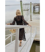 Antonio Melani x Style by Simkins Rhodes Long Sleeved Lace Dress Swim Cover-Up
