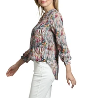 APNY Crepe Surplice V-Neck Long Sleeve Crossover Top