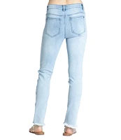 APNY Embroidered Stretch Straight Leg Ankle Jean