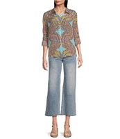 APNY Flat Front Wide Leg Cropped Pants