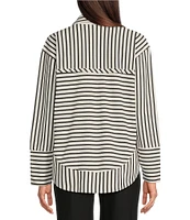 APNY Henley Grommet Placket Collar Long Sleeve Top