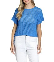 APNY Knit Crew Neck Short Sleeve Top