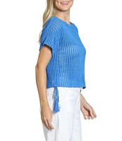 APNY Knit Crew Neck Short Sleeve Top