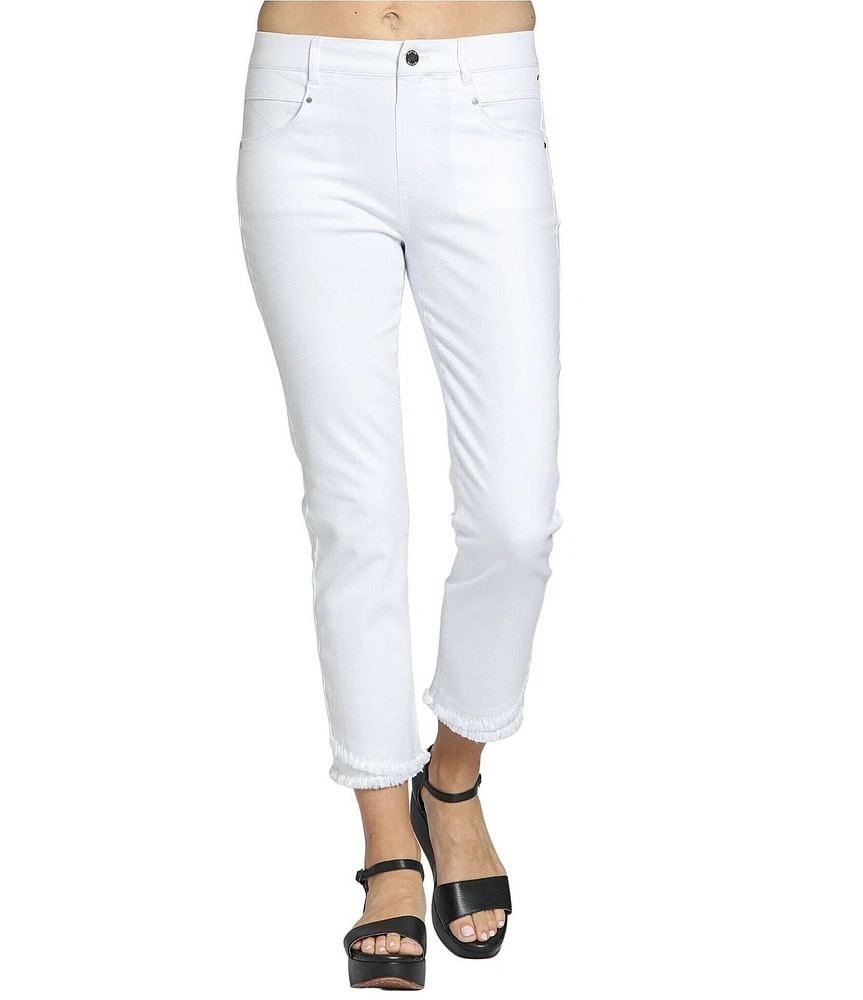 APNY Olivia Stretch Denim Mid Rise Cropped Jeans