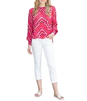 APNY Olivia Stretch Denim Mid Rise Cropped Jeans