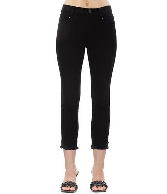 APNY Olivia Stretch Ponte Cropped Frayed Pants