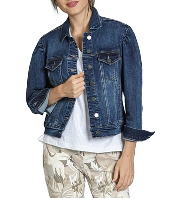 APNY Puff Sleeve Jean Jacket