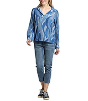 APNY Stretch Twill Cropped Raw Hem Jeans
