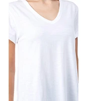 APNY V-Neckline 3/4 Sleeve Tee Shirt