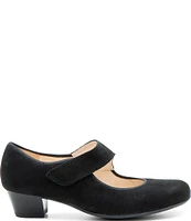 ara Calico 2.0 Suede Asymmetrical Mary Jane Pumps