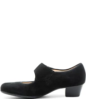 ara Calico 2.0 Suede Asymmetrical Mary Jane Pumps