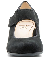 ara Calico 2.0 Suede Asymmetrical Mary Jane Pumps