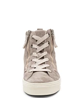 ara Camden-Mid Suede Double Zip Sneakers