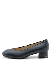 ara Gabrielle Leather Block Heel Pumps