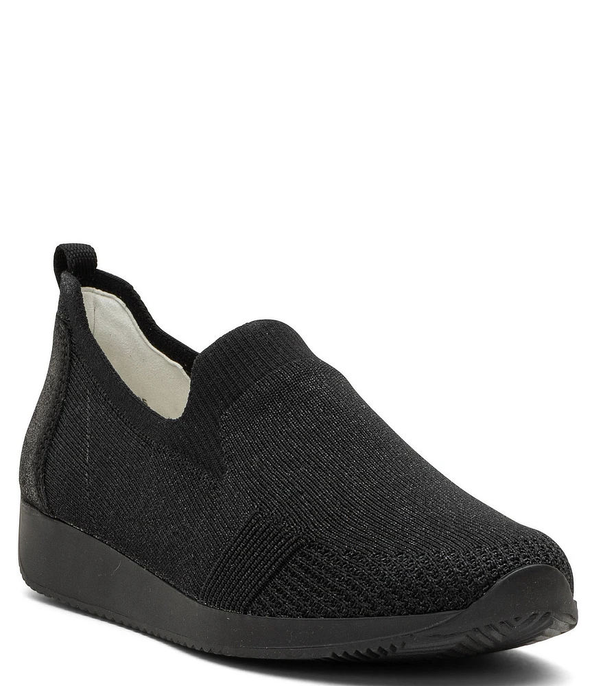 ara Leena Stretch Knit Glitter Slip-On Sneakers