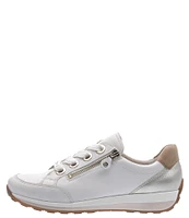 ara Ollie Leather Oversized Lace Side Zip Sneakers