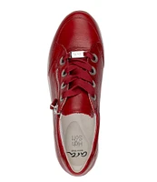 ara Ollie Leather Zip Sneakers