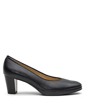 ara Ophelia Leather Block Heel Platform Pumps