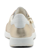 ara Ramona Side Zip Metallic Sneakers