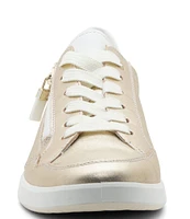 ara Ramona Side Zip Metallic Sneakers