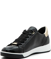 ara Rei-Low Patent Leather Zip Sneakers