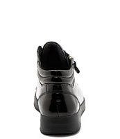 ara Rei Patent Leather High Top Zip Sneakers