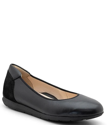 ara Sarah Leather Sporty Ballet Flats