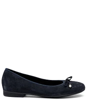 ara Scout Suede Bow Ballet Flats