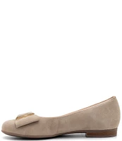 ara Sheridan Suede Bow Buckle Flats