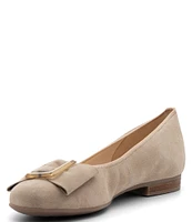 ara Sheridan Suede Bow Buckle Flats