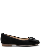 ara Sheridan Suede Bow Buckle Flats