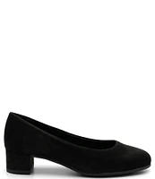 ara Vienna Nubuck Suede Block Heel Pumps