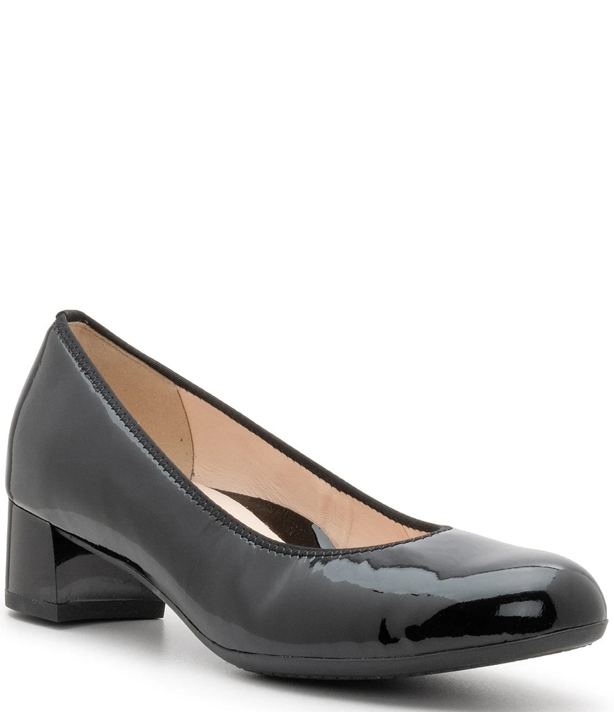 ara Vivian Patent Leather Block Heel Pumps