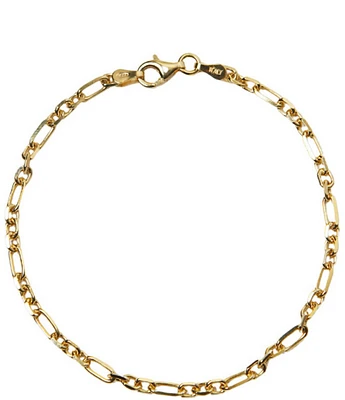 Argento Vivo Figaro Chain Line Bracelet