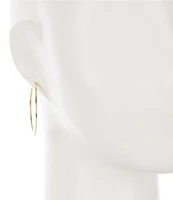 Argento Vivo Knife Edge Hoop Earrings