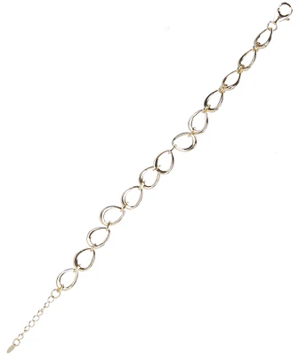 Argento Vivo Oval Link Line Bracelet